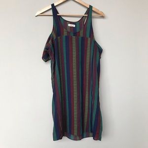 Off the Shoulder Striped Dress